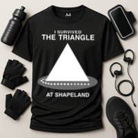 I Survived The Triangle At Shapeland Performance Shirt