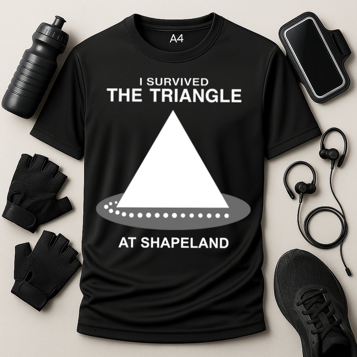 I Survived The Triangle At Shapeland Performance Shirt