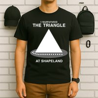 I Survived The Triangle At Shapeland T-Shirt