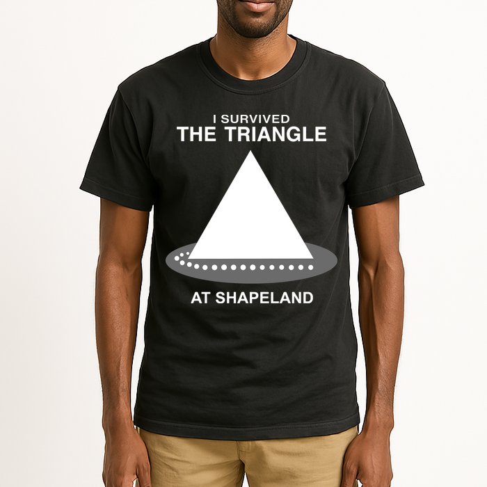 I Survived The Triangle At Shapeland Tall T-Shirt