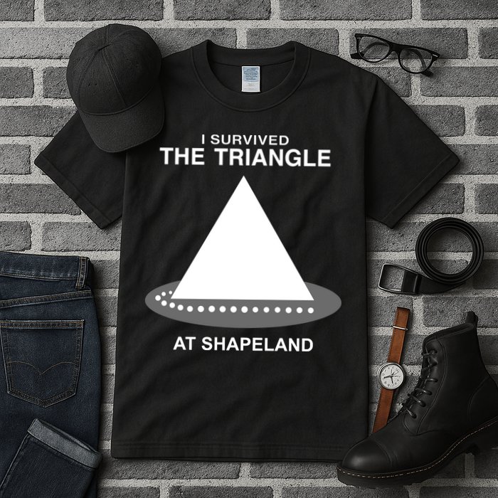 I Survived The Triangle At Shapeland Tall T-Shirt