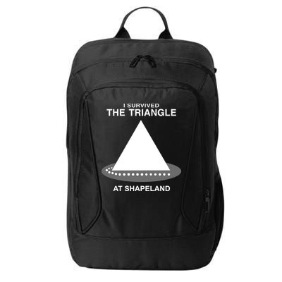 I Survived The Triangle At Shapeland City Backpack