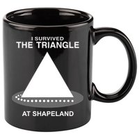 I Survived The Triangle At Shapeland 11oz C Handle Ceramic Mug