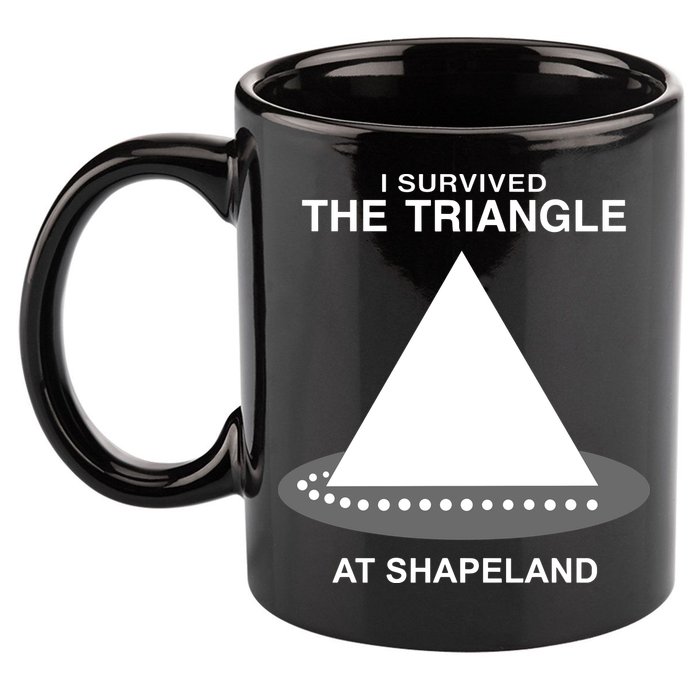 I Survived The Triangle At Shapeland 11oz C Handle Ceramic Mug