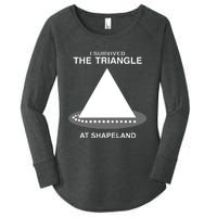 I Survived The Triangle At Shapeland Women's Perfect Tri Tunic Long Sleeve Shirt