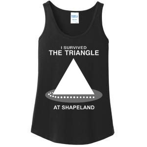 I Survived The Triangle At Shapeland Ladies Essential Tank