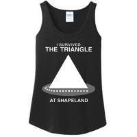 I Survived The Triangle At Shapeland Ladies Essential Tank