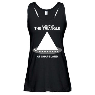 I Survived The Triangle At Shapeland Ladies Essential Flowy Tank