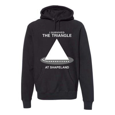 I Survived The Triangle At Shapeland Premium Hoodie