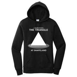 I Survived The Triangle At Shapeland Women's Pullover Hoodie