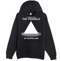 I Survived The Triangle At Shapeland Premium Pullover Hoodie