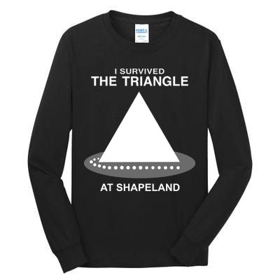 I Survived The Triangle At Shapeland Tall Long Sleeve T-Shirt