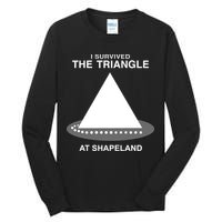 I Survived The Triangle At Shapeland Tall Long Sleeve T-Shirt