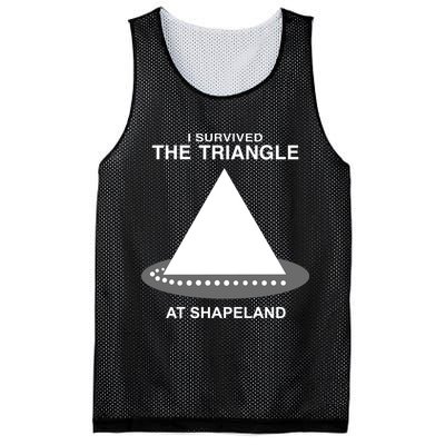 I Survived The Triangle At Shapeland Mesh Reversible Basketball Jersey Tank