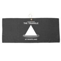 I Survived The Triangle At Shapeland Large Microfiber Waffle Golf Towel