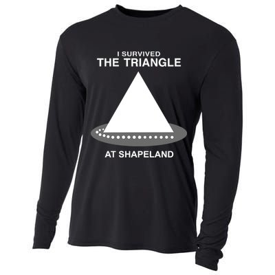 I Survived The Triangle At Shapeland Cooling Performance Long Sleeve Crew