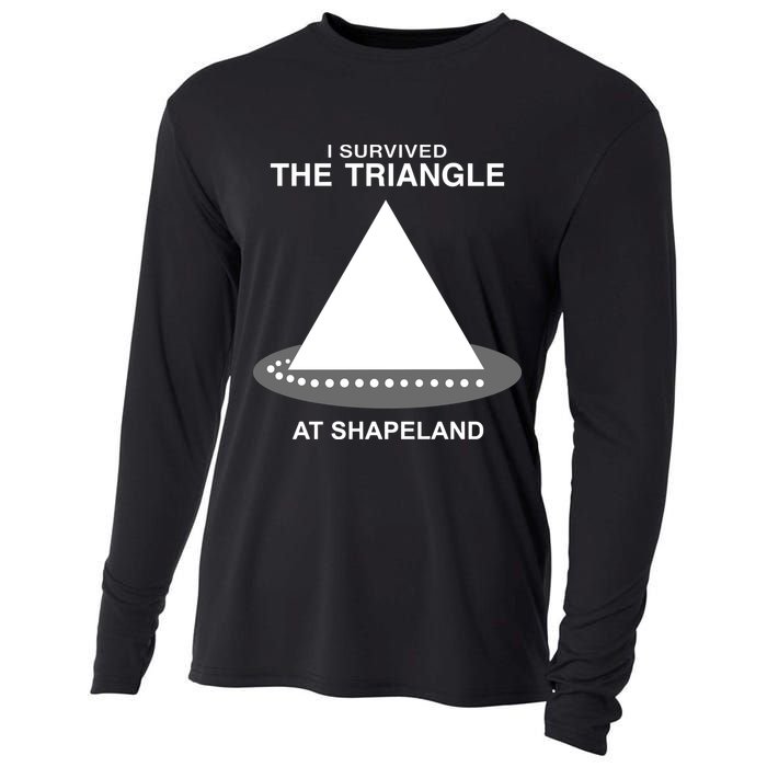I Survived The Triangle At Shapeland Cooling Performance Long Sleeve Crew