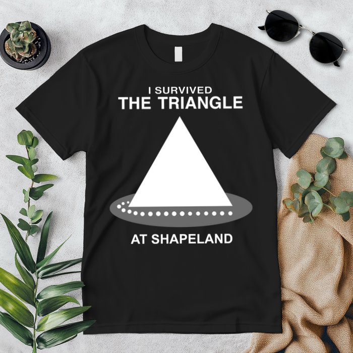 I Survived The Triangle At Shapeland Premium T-Shirt