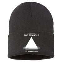 I Survived The Triangle At Shapeland Sustainable Knit Beanie