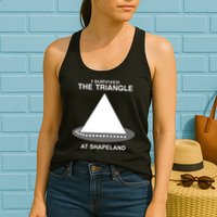 I Survived The Triangle At Shapeland Womens Tank Top