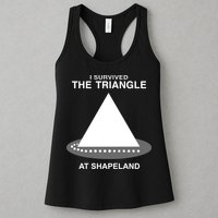 I Survived The Triangle At Shapeland Womens Tank Top