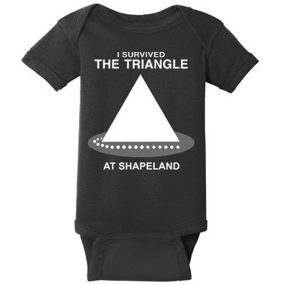 I Survived The Triangle At Shapeland Baby Bodysuit