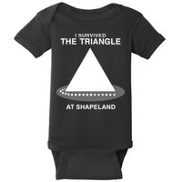 I Survived The Triangle At Shapeland Baby Bodysuit