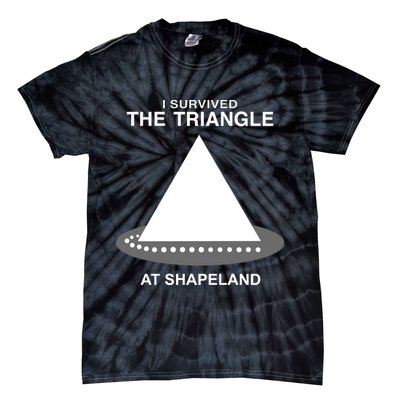 I Survived The Triangle At Shapeland Tie-Dye T-Shirt