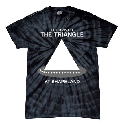 I Survived The Triangle At Shapeland Tie-Dye T-Shirt