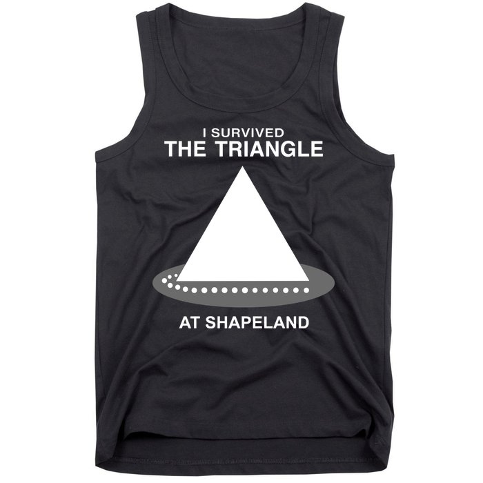 I Survived The Triangle At Shapeland Tank Top