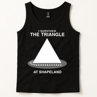 I Survived The Triangle At Shapeland Tank Top