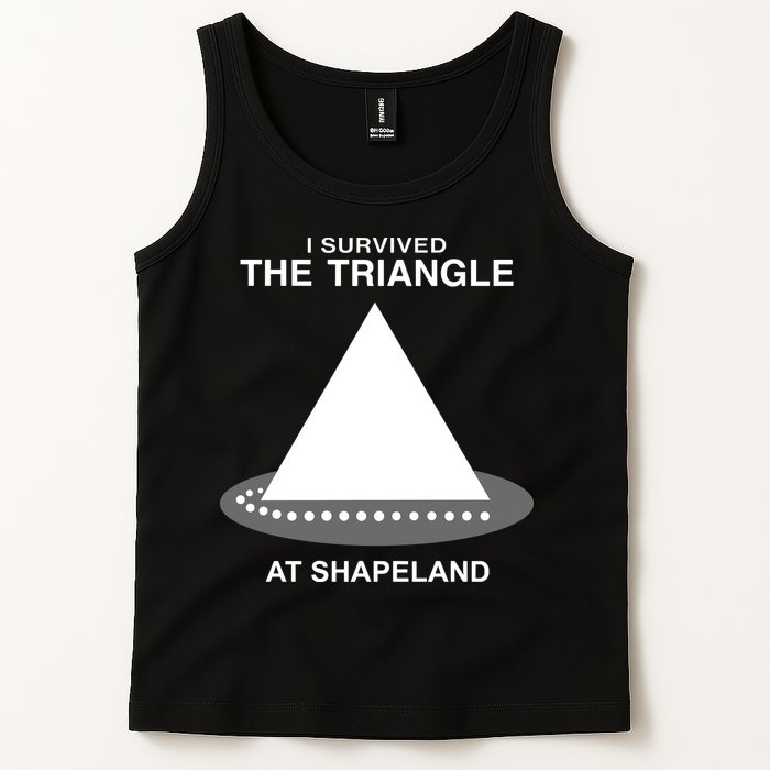 I Survived The Triangle At Shapeland Tank Top