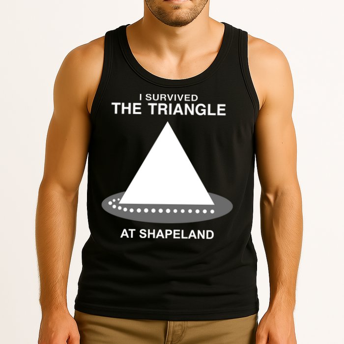 I Survived The Triangle At Shapeland Tank Top