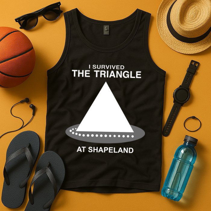 I Survived The Triangle At Shapeland Tank Top