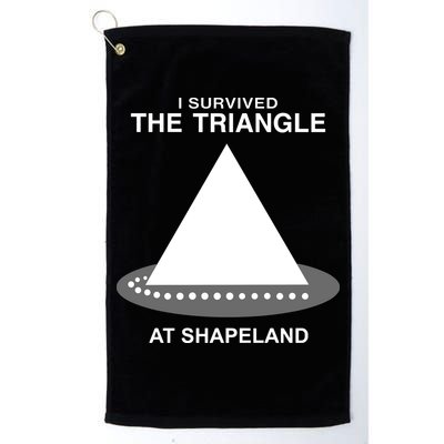 I Survived The Triangle At Shapeland Golf Towel