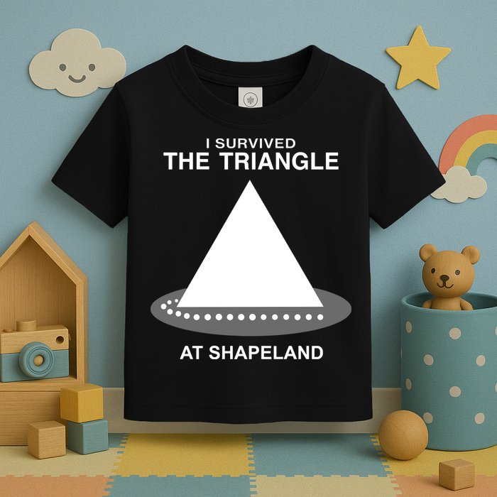 I Survived The Triangle At Shapeland Toddler T-Shirt