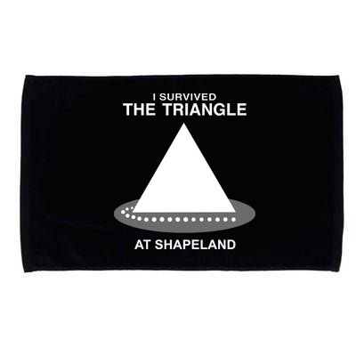 I Survived The Triangle At Shapeland Microfiber Hand Towel