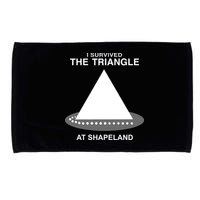 I Survived The Triangle At Shapeland Microfiber Hand Towel