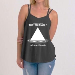 I Survived The Triangle At Shapeland Women's Strappy Tank