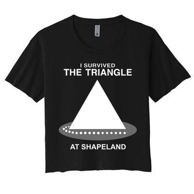 I Survived The Triangle At Shapeland Crop Top