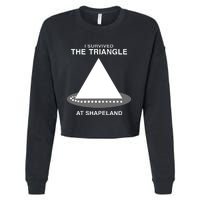 I Survived The Triangle At Shapeland Cropped Pullover Crew