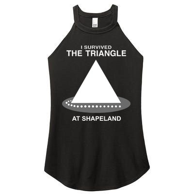 I Survived The Triangle At Shapeland Women's Perfect Tri Rocker Tank