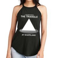 I Survived The Triangle At Shapeland Women's Perfect Tri Rocker Tank
