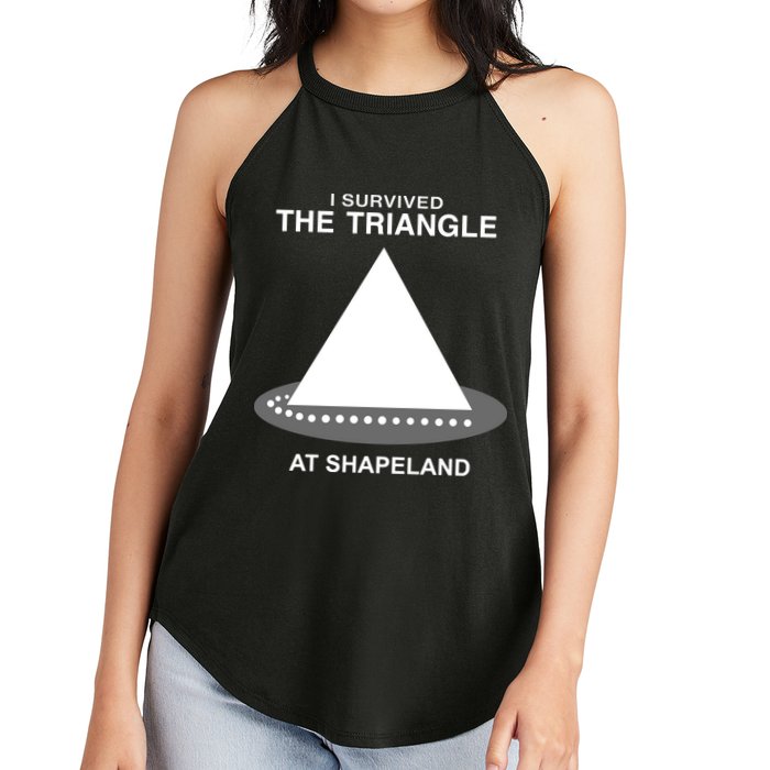 I Survived The Triangle At Shapeland Women's Perfect Tri Rocker Tank