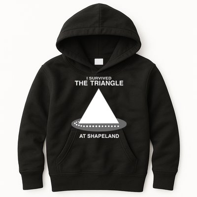 I Survived The Triangle At Shapeland Kids Hoodie