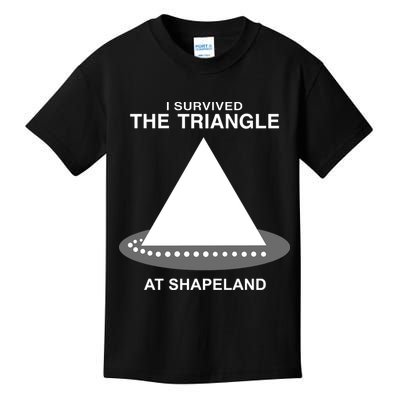 I Survived The Triangle At Shapeland Kids T-Shirt