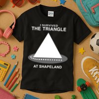 I Survived The Triangle At Shapeland Kids T-Shirt
