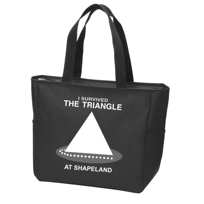 I Survived The Triangle At Shapeland Zip Tote Bag