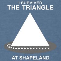 I Survived The Triangle At Shapeland Garment-Dyed Sweatshirt