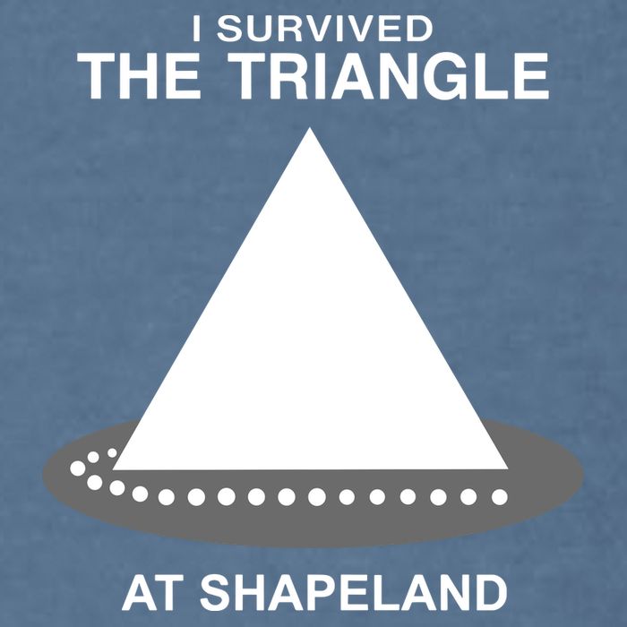 I Survived The Triangle At Shapeland Garment-Dyed Sweatshirt